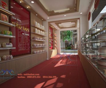 Thiết kế cửa hàng bánh ngọt Bảo Lộc – chị Hoàn