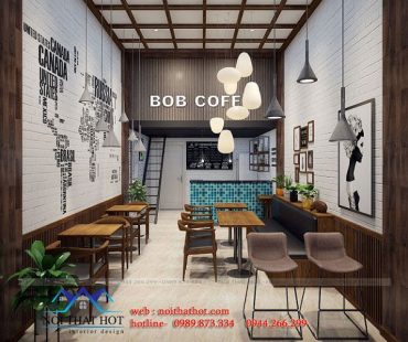 Thiết kế quán cafe Bob – Định Công