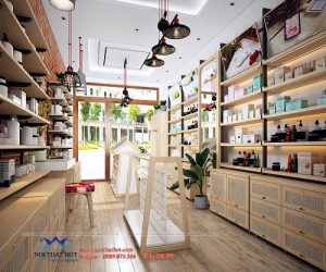 Thiết kế shop mỹ phẩm kết hợp spa X’ITA tại 35 Trần Đăng Ninh
