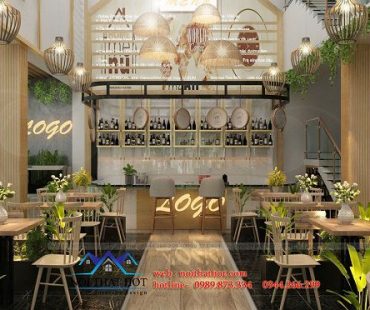 Thiết kế quán trà sữa phong cách hiện đại 160m2 – Kim Bôi – Hưng Yên