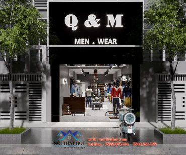 Thiết kế shop thời trang nam Q&M Hải Phòng