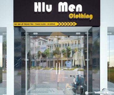 Thiết kế shop thời trang nam phong cách vintage Hlu Men