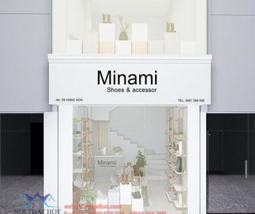 Thiết kế shop giày dép 30m2 Minami tại 59 Hàng Nón