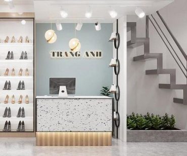 Thiết kế shop giày dép kết hợp túi xách Trang Anh