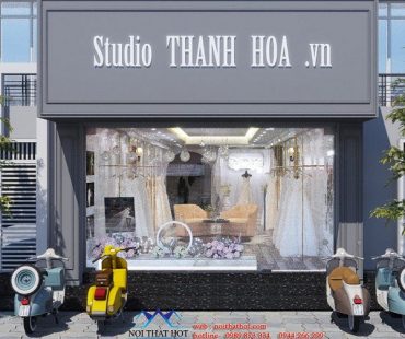 Thiết kế studio áo cưới Thanh Hoa 50m2 tại Hà Đông