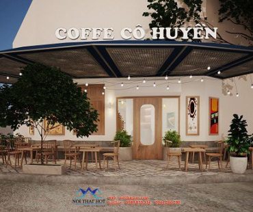 Thiết kế quán cafe vỉa hè 50m2 – cô Huyền – Hà Đông