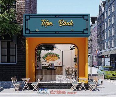 Thiết kế cửa hàng bánh mì 25m2 – Hà Nội