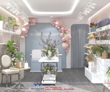 Thiết kế cửa hàng hoa tươi 25m2 – chị Quỳnh Anh