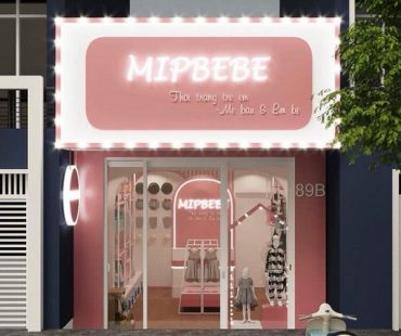 Thiết kế shop quần áo và phụ kiện cho trẻ em Mipbebe
