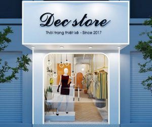 Thiết kế cửa hàng quần áo thời trang nữ Dec Store