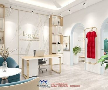 Thiết kế công ty kết hợp shop thời trang Elegart