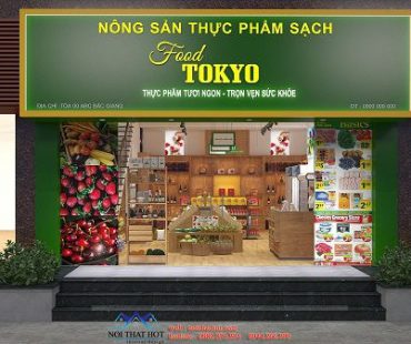 Mẫu cửa hàng nông sản sạch chuyên nghiệp tại Bắc Giang