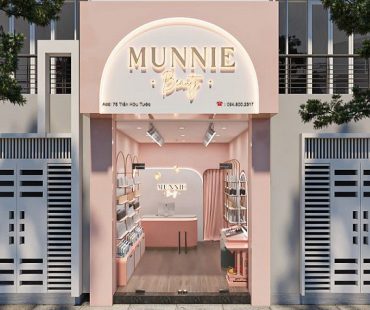 Thiết kế cửa hàng mỹ phẩm Munnie Beauty