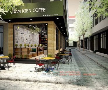 Thiết kế quán cafe mộc Đàm Kiên – Hà Nội