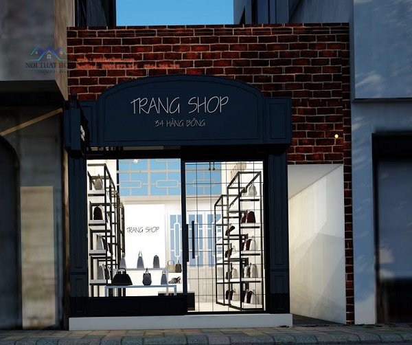 Thiết kế cửa hàng túi xách chị Trang – Hà Nội