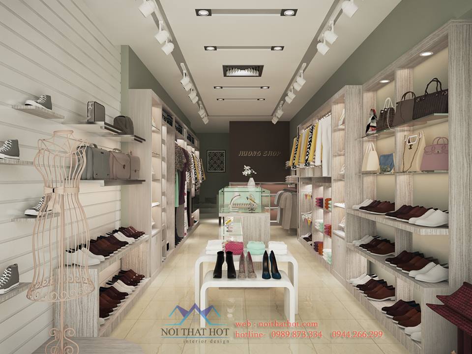 Thiết kế cửa hàng thời trang nữ – chị Hương – Hà Nội