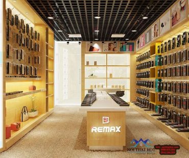 Thiết kế shop phụ kiện điện thoại Remax 30m2