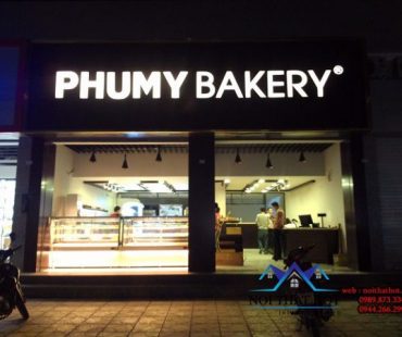 Thiết kế cửa hàng bánh ngọt Phú Mỹ Bakery 50m2