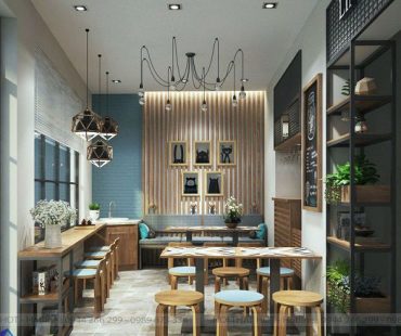 Thiết kế quán cafe – trà sữa 18m2 – Hà Nội