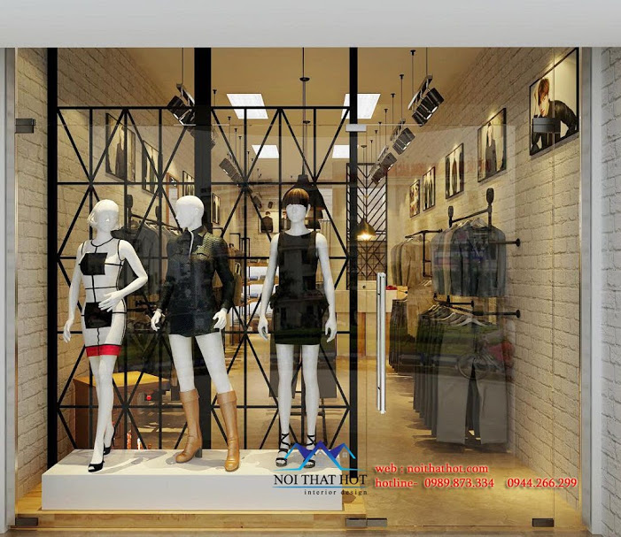 thiết kế shop quần áo Yan – Thiết Kế Nội Thất Shop Đẹp