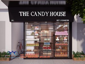 Thiết kế cửa hàng bánh kẹo nhập khẩu