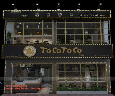 Thiết kế quán trà sữa TocoToco – Gia Lâm