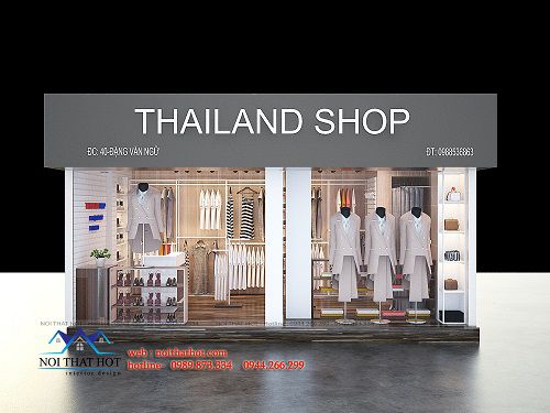 Thiết kế shop thời trang Thailand – chị Liên