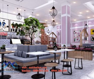 Thiết kế quán trà sữa Hei Tea – TP Thái Bình