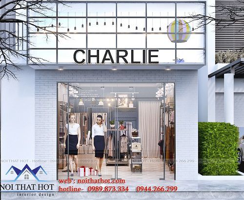 Thiêt kế shop thời trang Charlie – TP Hạ Long
