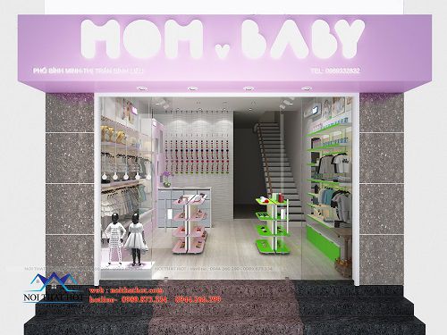 Thiết kế shop thời trang trẻ em Mom & Baby