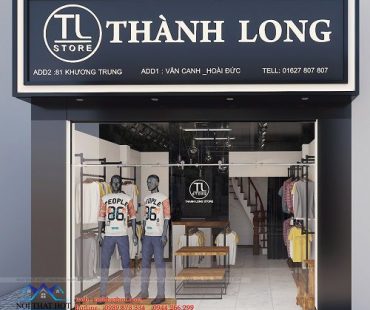 Thiết kế shop thời trang nam Thành Long – 81 Khương Trung