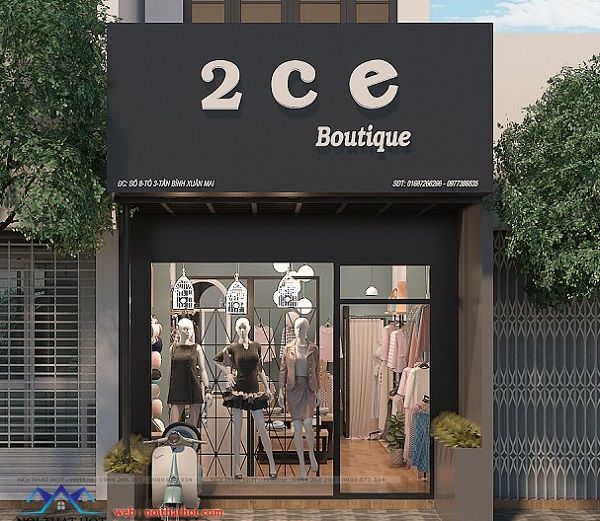 Thiết kế shop thời trang 2CE Boutique – TT Xuân Mai