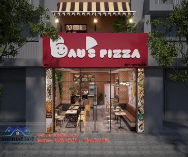 Thiết kế cửa hàng pizza Bau’s – Phú Thọ