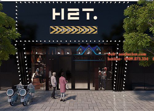 Thiết kế mặt tiền shop thời trang H2T – Xuân Thủy