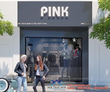 Thiết kế shop thời trang nữ phong cách cá tính Pink