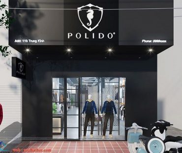 Thiết kế thi công shop thời trang Polido 119 Trung Kính