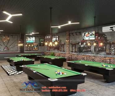 Thiết kế quán billiards 888 Club – 378 Lĩnh Nam