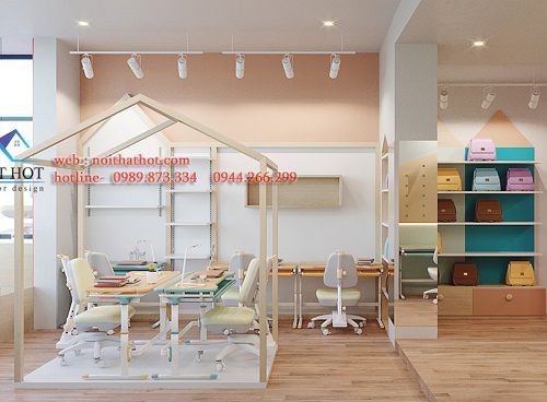 Thiết kế cửa hàng bán đồ nội thất cho bé – 87 Trần Duy Hưng