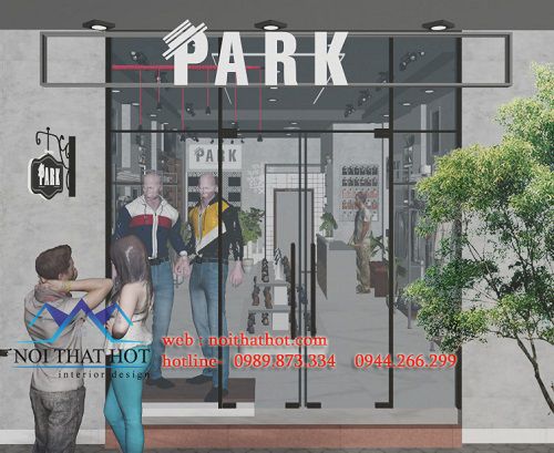Thiết kế shop quần áo và phụ kiện thời trang nam Park