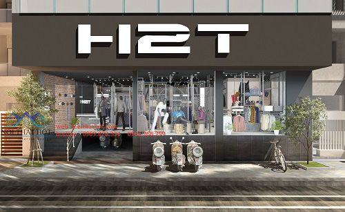 Thiết kế cửa hàng thời trang nam H2T – 73 Cầu Diễn