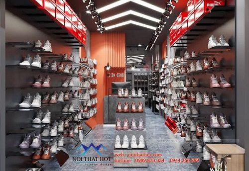Thiết kế shop giày sneaker 24 Hoàng Hoa Thám