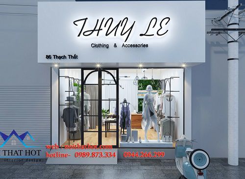 Thiết kế shop quần áo và phụ kiện thời trang Thuy L3