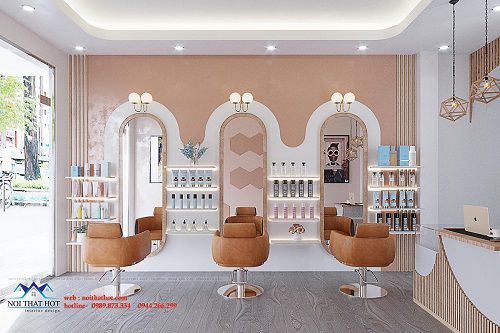 Thiết kế salon tóc Cường Đặng tại Cát Linh – Hà Nội