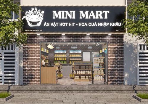 Thiết kế shop tạp hóa nhập khẩu Mini Mart – Ninh Hiệp