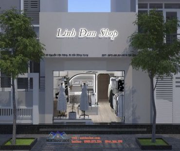 Thiết kế shop thời trang Linh Đan 30m2 tại Thái Bình