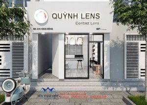 Thiết kế cửa hàng kính áp tròng Quỳnh Lens cơ sở 2