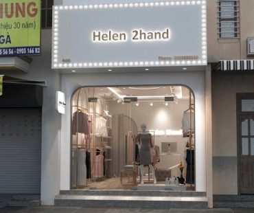Thiết kế shop hàng thùng Helen 2hand – Chị Quỳnh Anh