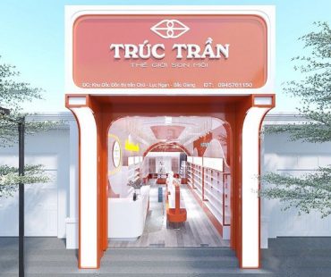 Thiết kế cửa hàng mỹ phẩm Trúc Trần – Bắc Giang