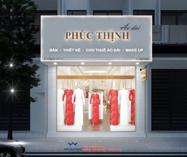Thiết kế cửa hàng áo dài sang trọng tại TP Sơn La