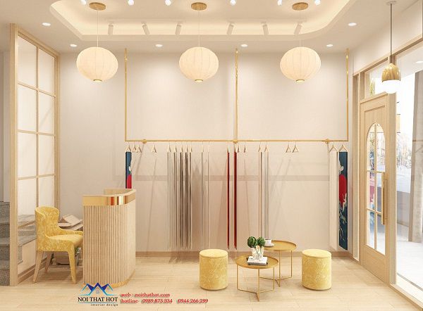 Cửa hàng áo dài 25m2 cực xinh tại Chùa Láng